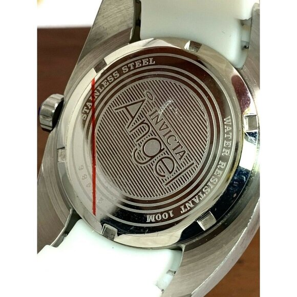 Invicta Women's Watch 28486 Angel 38mm White Dial Crystals Accent Rubber Strap - Picture 7 of 13